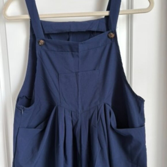 Blue Polyester Overalls - Picture 2 of 2